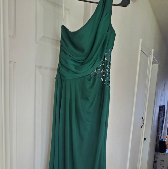 Davids Bridal Juniper Color Bridesmaids 